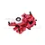 GPM Aluminium Front Upper and Lower Bulkhead - Red TS012-R