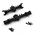 Yeah Racing Aluminium Axle Front and Rear Housing Set - Black KYMX-015BK
