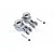 GPM Aluminium Rear Hubs 2Pcs - Grey Silver MAK022-GS
