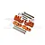 GPM Aluminium Rear Shock Mounts 2Pcs - Orange TXM030-OR