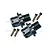 GPM Aluminium 17mm (+13mm) Wheel Hex Adaptors 2Pcs - Grey Silver ARR010/+13MM-GS