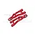 GPM Aluminium Rear Upper Suspension Arms 2Pcs - Red MGM057-R