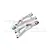 GPM Aluminium Rear Upper Suspension Arms 2Pcs - Silver MGM057-S