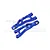 GPM Aluminium Rear Upper Suspension Arms 2Pcs - Blue MGM057-B
