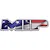 MIP brand logo sticker featuring an American flag pattern on a white background.