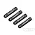 Four black cylindrical MIP driver tip caps arranged diagonally on a white background, each featuring the white MIP logo.