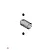 A 3D CAD rendering of an MIP C-CVD outdrive cup with two grub screws positioned above and below it.