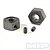 Two dark metal 12mm keyed wheel hexes and two small grub screws on a white background with the MIP logo in the corner.