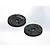 Two black MIP Bypass1 shock pistons with multiple holes, shown from a top-down isometric angle on a white background.