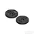 Two black MIP Bypass1 shock pistons with multiple holes, viewed from an isometric angle against a white background.