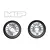 Two MIP Bypass1 shock pistons featuring a silver center with the letter H and a black outer ring, displayed against a white background.