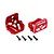 Traxxas Aluminium Motor Mounts 2Pcs - Red 7760-RED