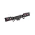 Traxxas Rear Bumper with Lenses - Black Chrome 8838X