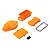 Axial Radio Box and Spur Gear Cover Set - Orange AXI231031