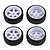 Team Associated Hoonitruck Drift Tyres on White Rims - Glued Wheels 2Pcs 31894