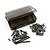 Yeah Racing titanium screw kit for Kyosho Optima Pro, featuring a clear plastic storage box and various metal screws scattered on a white background.