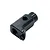 A black anodized aluminium RC battery stopper or top deck post mount component on a white background.