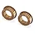Two bronze-coloured aluminium eccentric diff or spool inserts for RC cars, shown from an isometric angle against a white background.
