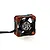Surpass Orange & Black Aluminium Case High Speed Cooling Fan 30x30x10mm SUR-360003-13