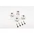 GPM Silver Aluminium 12mm Wheel Hex +11mm Adapters 4Pcs ADT1211/4-S