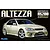 Fujimi 1/24 scale Toyota Altezza RS200 Z Edition plastic model kit box art showing a beige sedan against a black background.