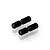 Two black steel M4 threaded adjuster screws for RC cars, shown against a white background.