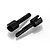 Two black metal differential cups for Tamiya RC cars, shown on a white background.