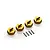 Maverick Aluminium 14mm Hexes 4Pcs - Gold 150471