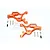 GPM Aluminium Front Lower Suspension Arms 2Pcs - Orange MAS055-OR