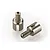 Two metallic RC differential outdrive cups with hexagonal shafts, shown against a plain white background.