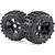 Rovan 4.7/5.5" Baja 5B Rear MX Tyres on Black Rims - Beadlocked Wheels 2Pcs 850382