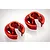 Rovan Red Aluminium Shock Spring Retainers 2Pcs 95020