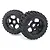 Rovan 4.7/5.5" Baja 5B Rear Gravel Tyres on Black Rims - Beadlocked Wheels 2Pcs 95209