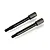 Two black metal gear shafts for RGT RC cars, featuring a threaded end and a hexagonal head.