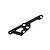 Rovan Aluminium Right Chassis Brace - Black 65008BLK