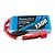 Gens Ace G-Tech 7.4V 1300mAh 45C 2S LiPo battery with Deans-style connector and balance plug, featuring a blue soft case.