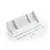 Kyosho 210mm white rear wing set for RC cars, including the main wing, two support strips, and small mounting hardware on a white background.