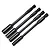 A set of four black metal nut driver speed tips in 4.0mm, 5.5mm, 7.0mm, and 8.0mm sizes, arranged diagonally on a white background.