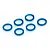 GPM 6x10x0.5mm Washers 6pcs - Blue TXM011/OR-B