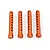 HSP Orange Aluminium Body Posts 4Pcs 180008