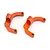 HSP Orange Aluminium Centre Link Ball Mounts 2Pcs 180001