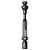 A black steel MIP X-Duty CVD driveshaft for RC vehicles, shown in a studio product view against a white background.