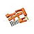 GPM Aluminium Steering Assembly Set - Orange SB048-OR