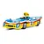 A Scalextric 1/32 scale 1977 Mirage GR8 slot car in blue, yellow, and red livery with number 10, shown on a white background.