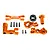 Traxxas Aluminium Steering Bellcrank Set - Orange 7843-ORNG