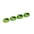 Traxxas Aluminium Suspension Pin Retainers 4Pcs - Green 7743-GRN
