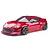 A shiny red 1/10 scale MST RMX 2.5 86RB RC drift car on a white background, featuring a wide-body kit and black multi-spoke wheels.