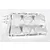 A white plastic sprue containing six miniature scale helmets for RC figures, including full-face and motocross styles.