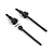 HPI Steel Front CVD Driveshafts 2Pcs 160824