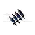 GPM Aluminium Front and Rear 60mm Ultra Shocks Set - Blue TFM060FR-B-BK-BEBK